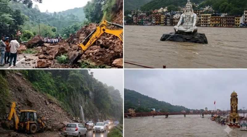 उत्तराखंड में कुदरत का कहर: उफान पर गंगा और अलकनंदा, 132 सड़कें ठप; 5 जिलों में भारी बारिश का येलो अलर्ट