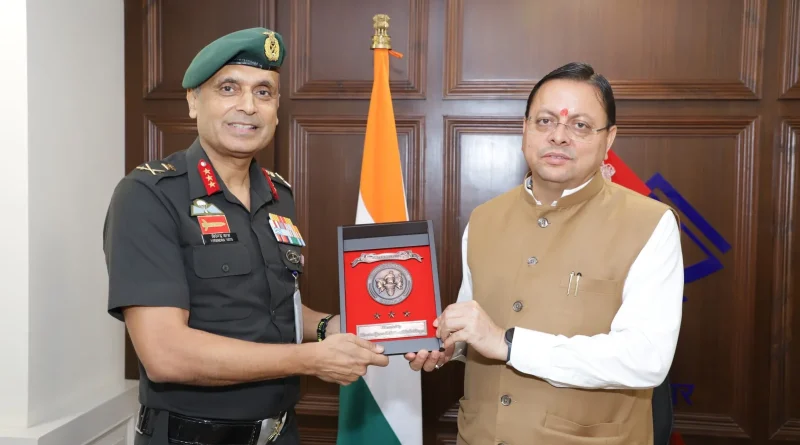 उत्तराखण्ड में एनसीसी विस्तार को मिलेगी नई रफ्तार: सीएम धामी से मिले एनसीसी महानिदेशक लेफ्टिनेंट जनरल वीरेन्द्र वत्स